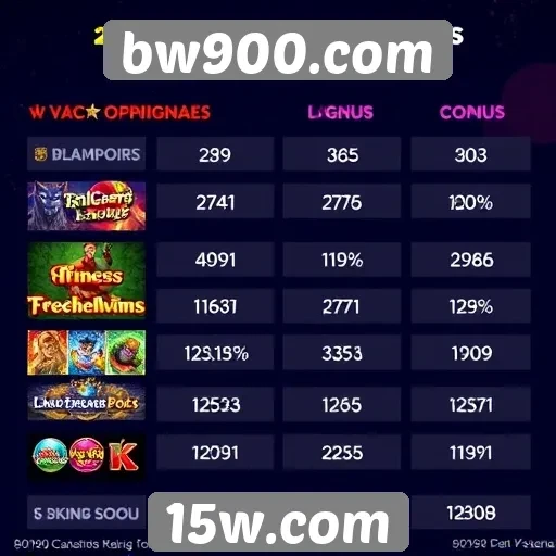 Estatísticas de jogos mais populares no bw900.com